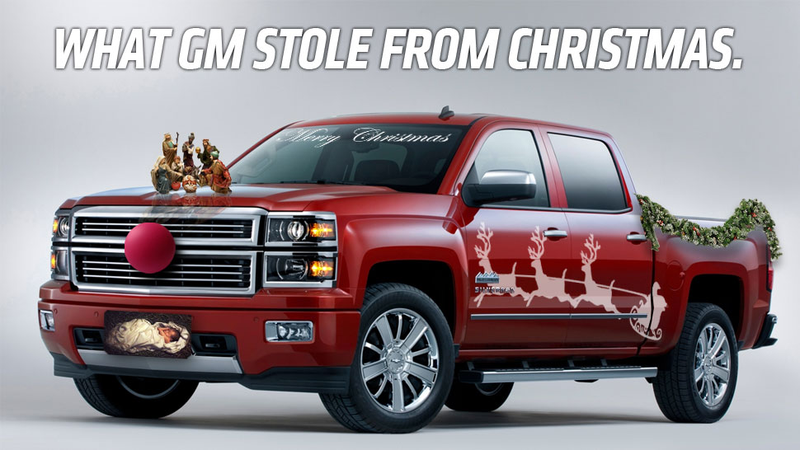 Illustration for article titled Is The Lack Of A 2016 Baby Jesus Christmas Edition Silverado More Evidence Of A War On Christmas?